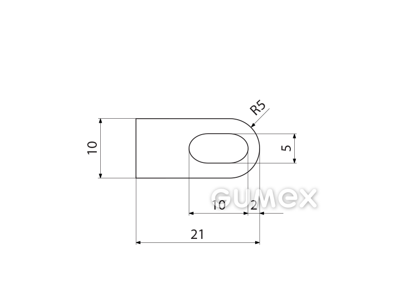 SILIKONPROFILE D-FORM